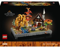 LEGO Icons Herfsttuin met Cottage Herfstdecoratie - Bouwpakket voor Volwassenen - 11372