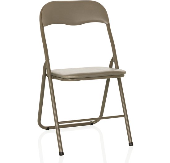 TUDELA BASIQUE | PVC - Chaise pliante taupe