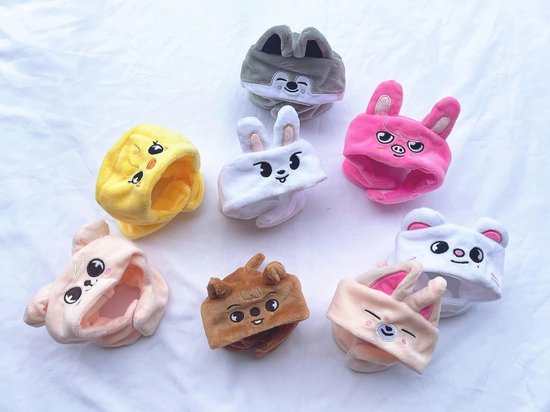 AMLHTY 20 cm Pluche Speelgoed Kpop Stray Kids Zachte Pluche Pop Skzoo Cartoon Pluche Nieuwe Kleding Stijl SKZ Tekening voor Fans (Foxi.NY