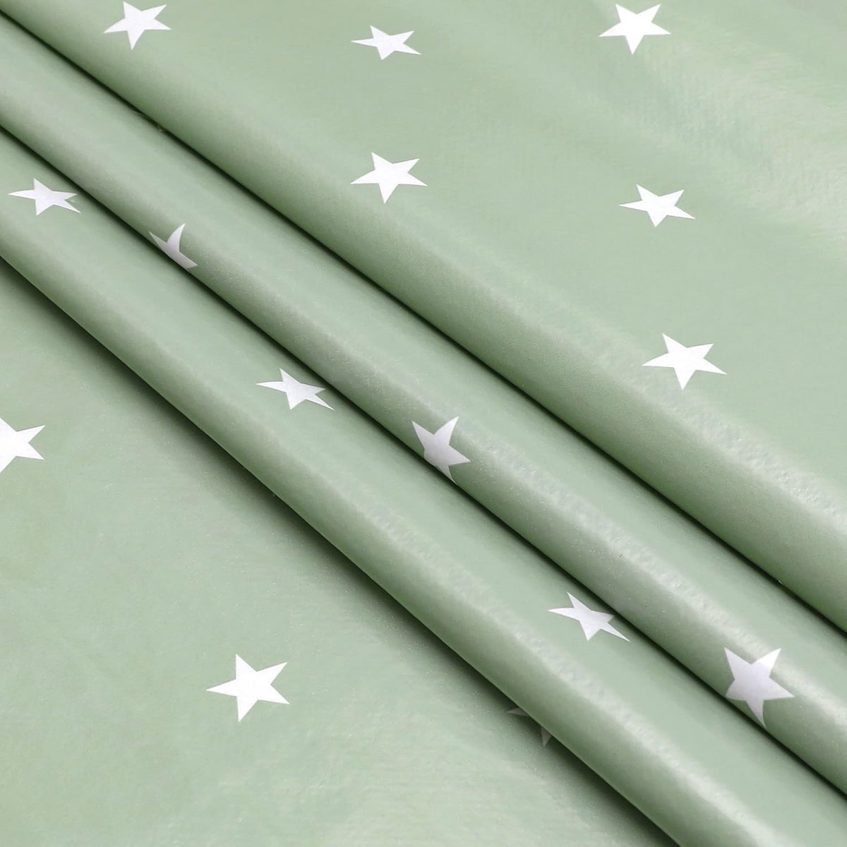 Rond Tafelkleed van PVC 160 cm - Sterrenprint in Beige