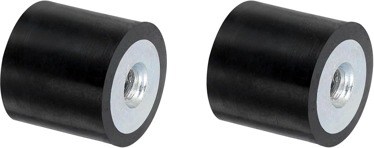 Trillingsdempers Rubber Houders Plat Basisblok M4 Binnendraad 15x15mm 2 Stuks