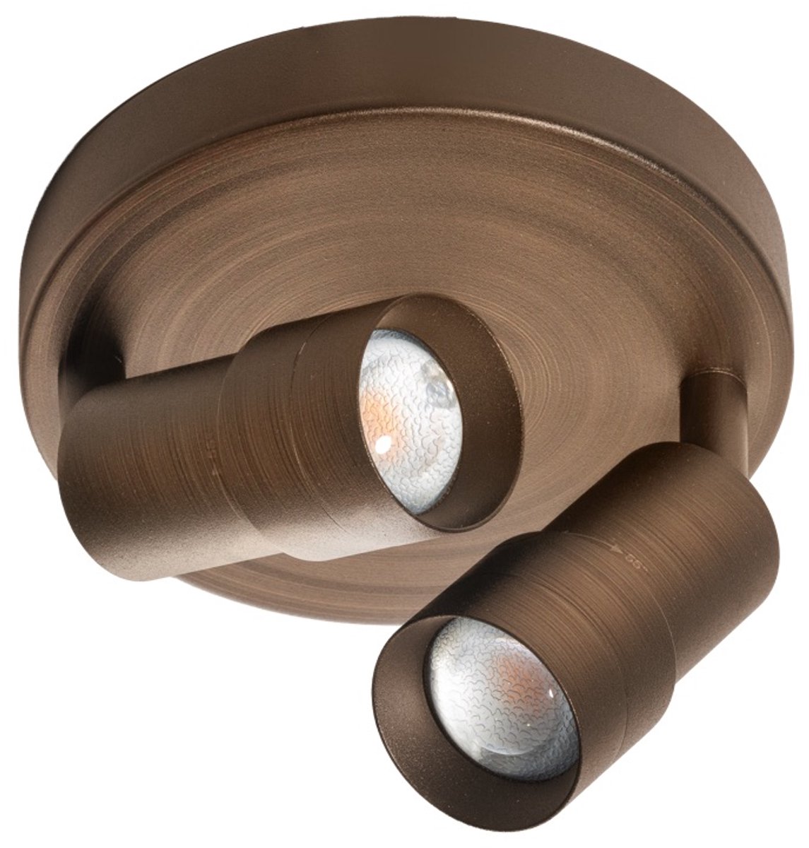 ETH Liam Spot Led hoek instelbaar 15-55gr. 3 step dimming 2700k 2x7w Brons