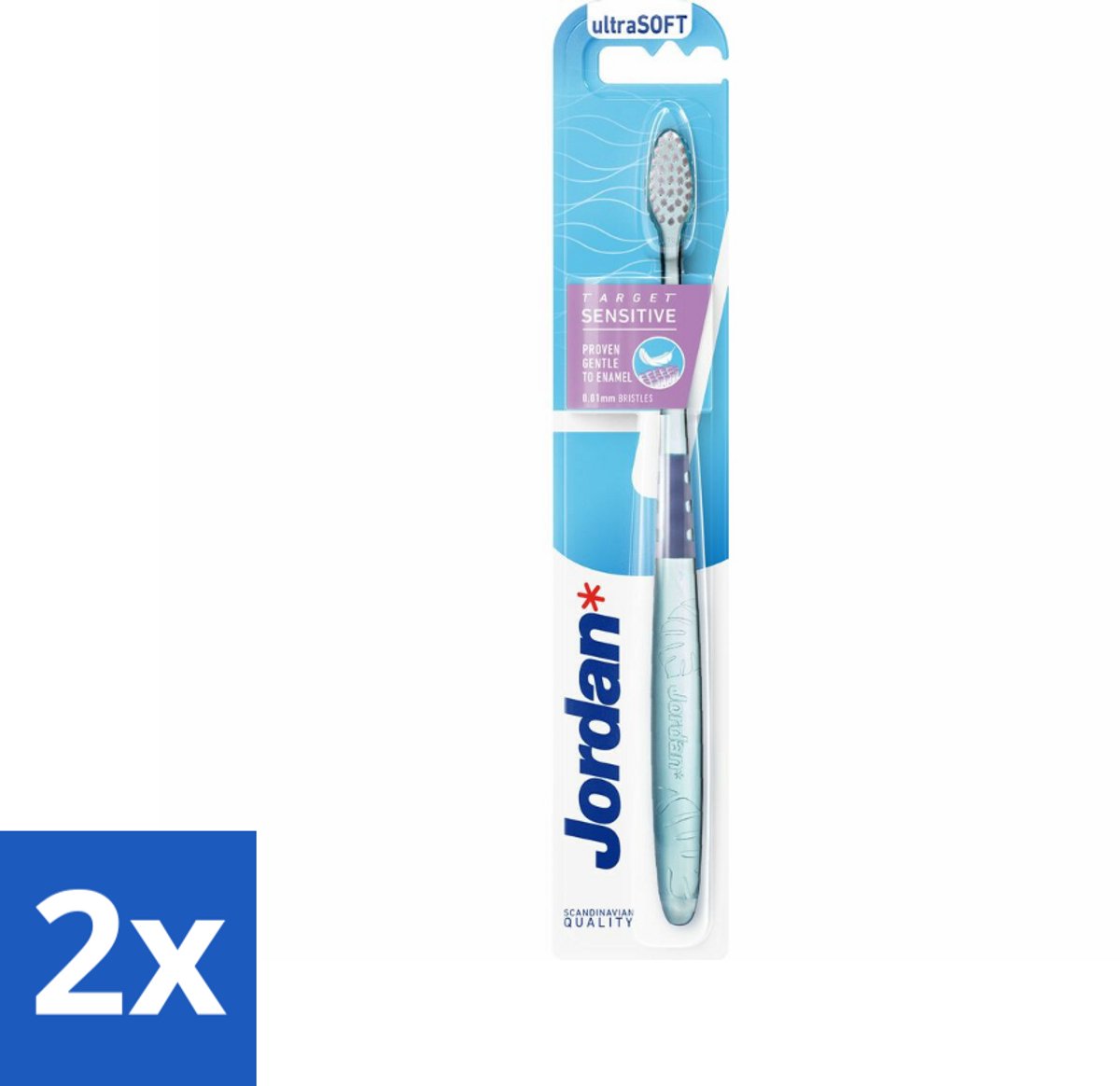 Jordan - Tandenborstel - Target Sensitive - Ultra Soft - Voordeelverpakking - 2 stuks