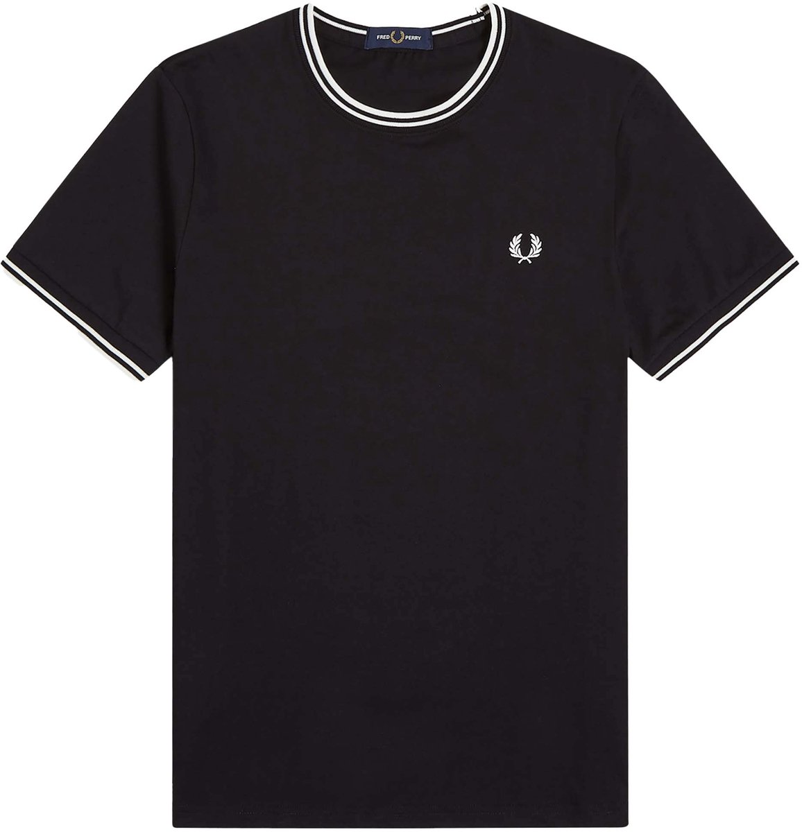 T-Shirt Fredperry Fp Twin Tipped - Fashion Wear - Volwassen