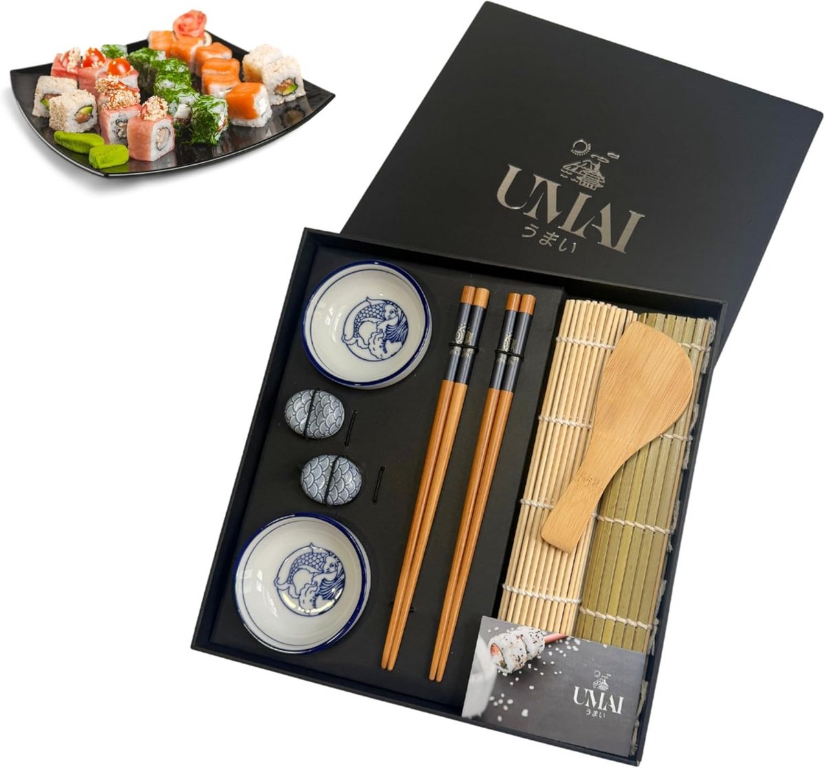 Complete Sushi Set voor Beginners: Alles-in-één Bamboe Rolset met Accessoires