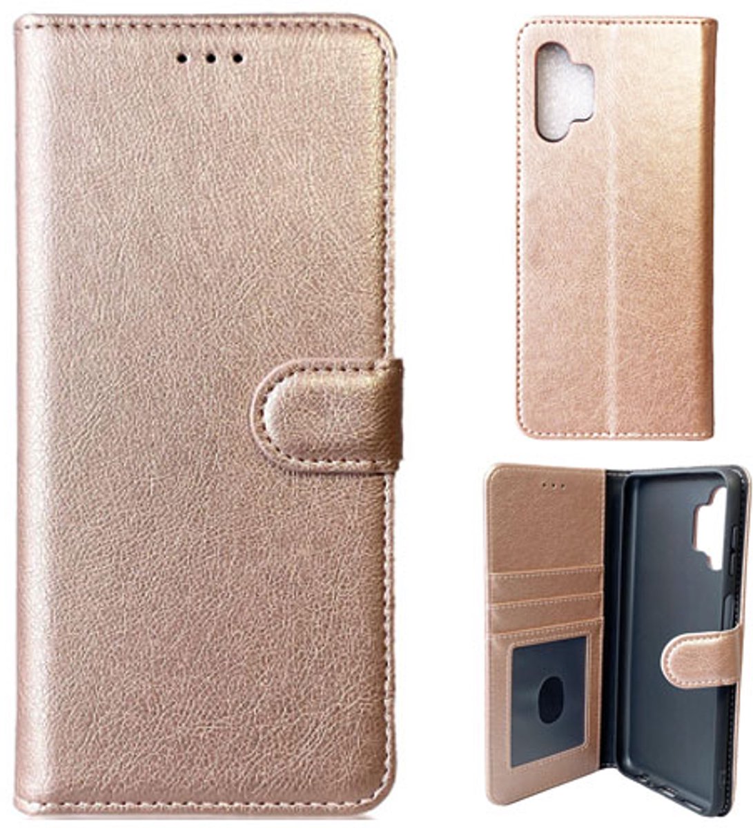 Geschikt voor Samsung S25 Edge - Fab Book Case - Roze - Telefoonhoesje - Ruimte voor 3 pasjes
