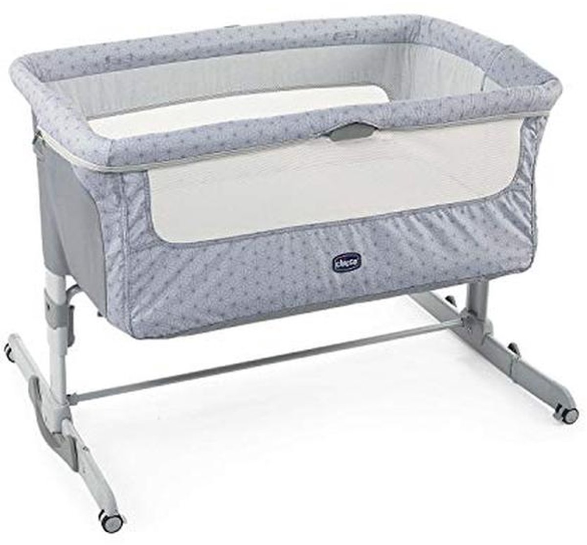 Co-Sleeping Bed met Matras en Verstelbare Hoogte - Grijs - 0-6 Maanden