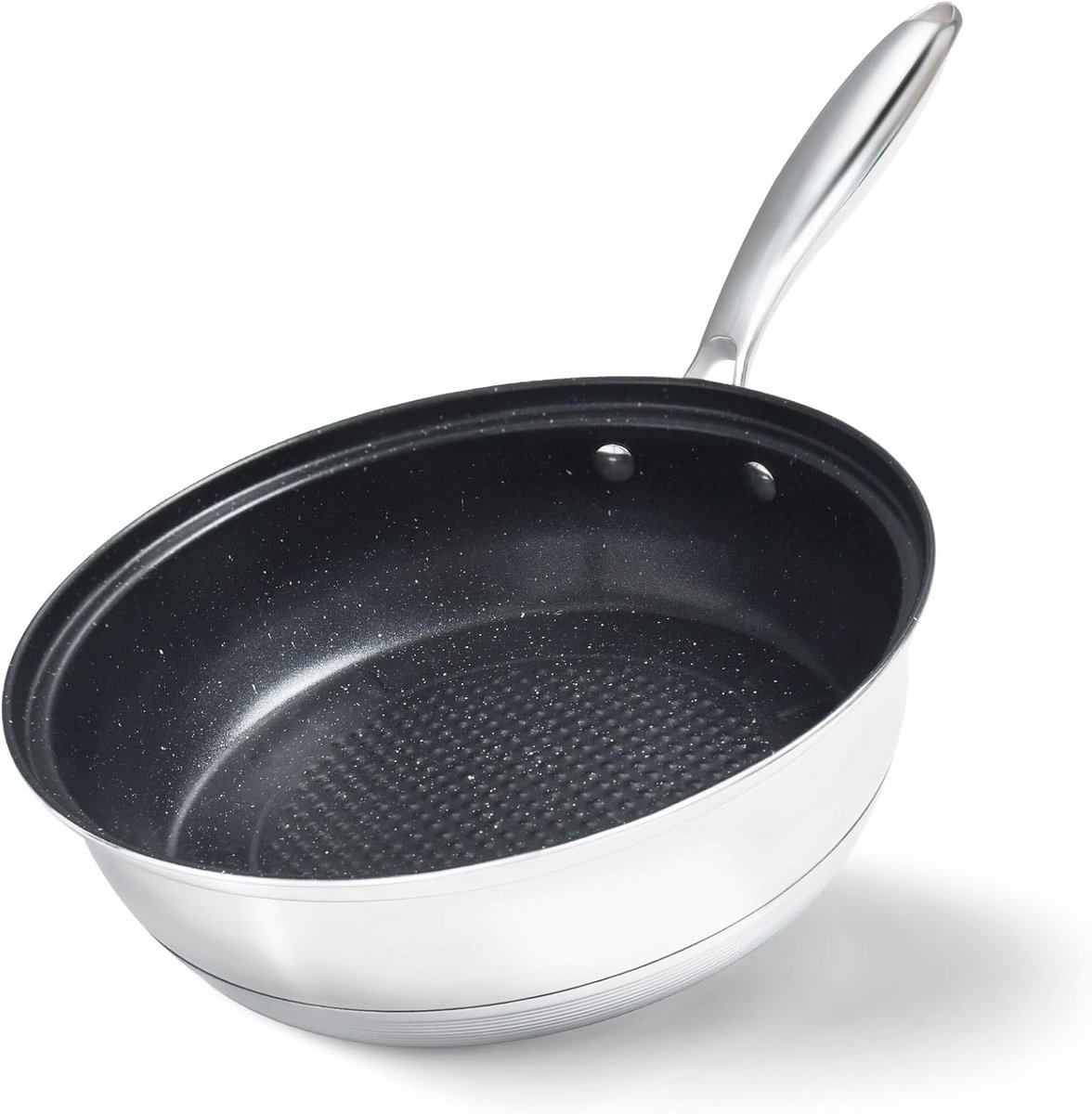 Inductie Braadpan 24 cm - Premium Roestvrij Staal, Geschikt voor Alle Warmtebronnen