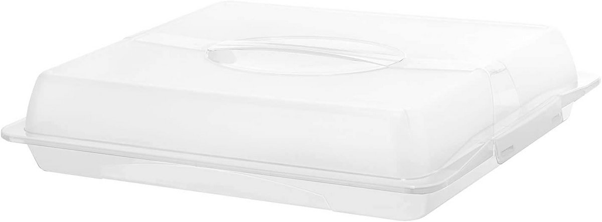 Kunststof Opbergdoos BPA-vrij - Wit/Transparant - 47,5 x 39,0 x 9,8 cm