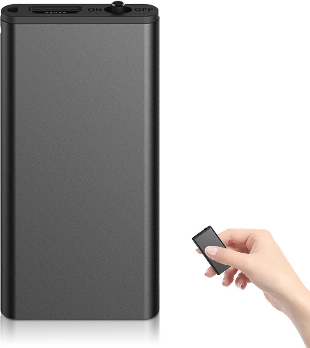 Mini dicteerapparaat 64GB - Digitale Voice Recorder met Ruisonderdrukking en Wisfunctie