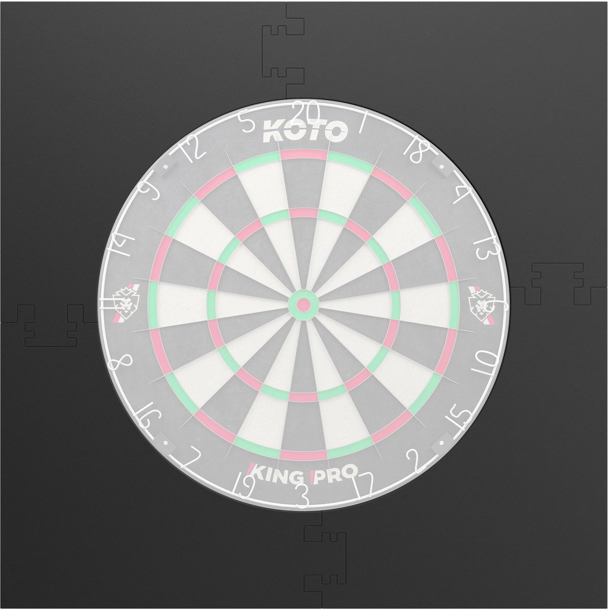 KOTO - 4PCS. Dart Surround Zwart - Vierkant - Dartbord Surround Ring - EVA - Economisch & Duurzaam - Beschermd Muren & Dartpunten