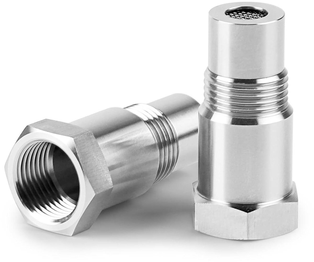 Allecta - Lambdasonde Adapter 2 stuks M18 * 1,5 - Auto Uitlaatsysteem - Roestvrij staal.