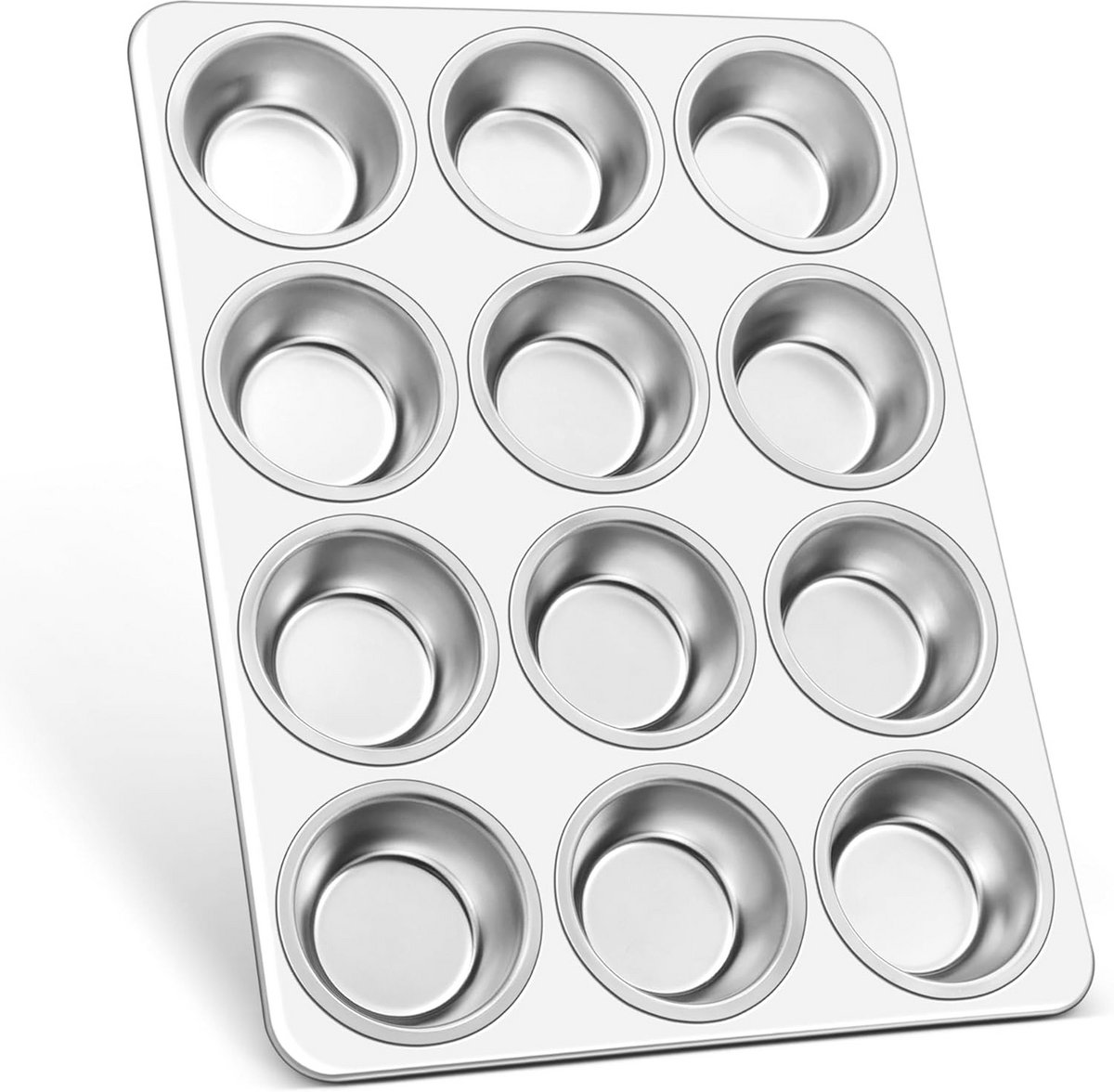 Roestvrijstalen muffinvorm set van 2 - Perfect voor bakken