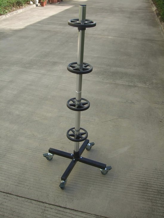 Tire Stand met Wielen voor 13"-17" Velgen - 220 lbs Capaciteit — afbeelding 2