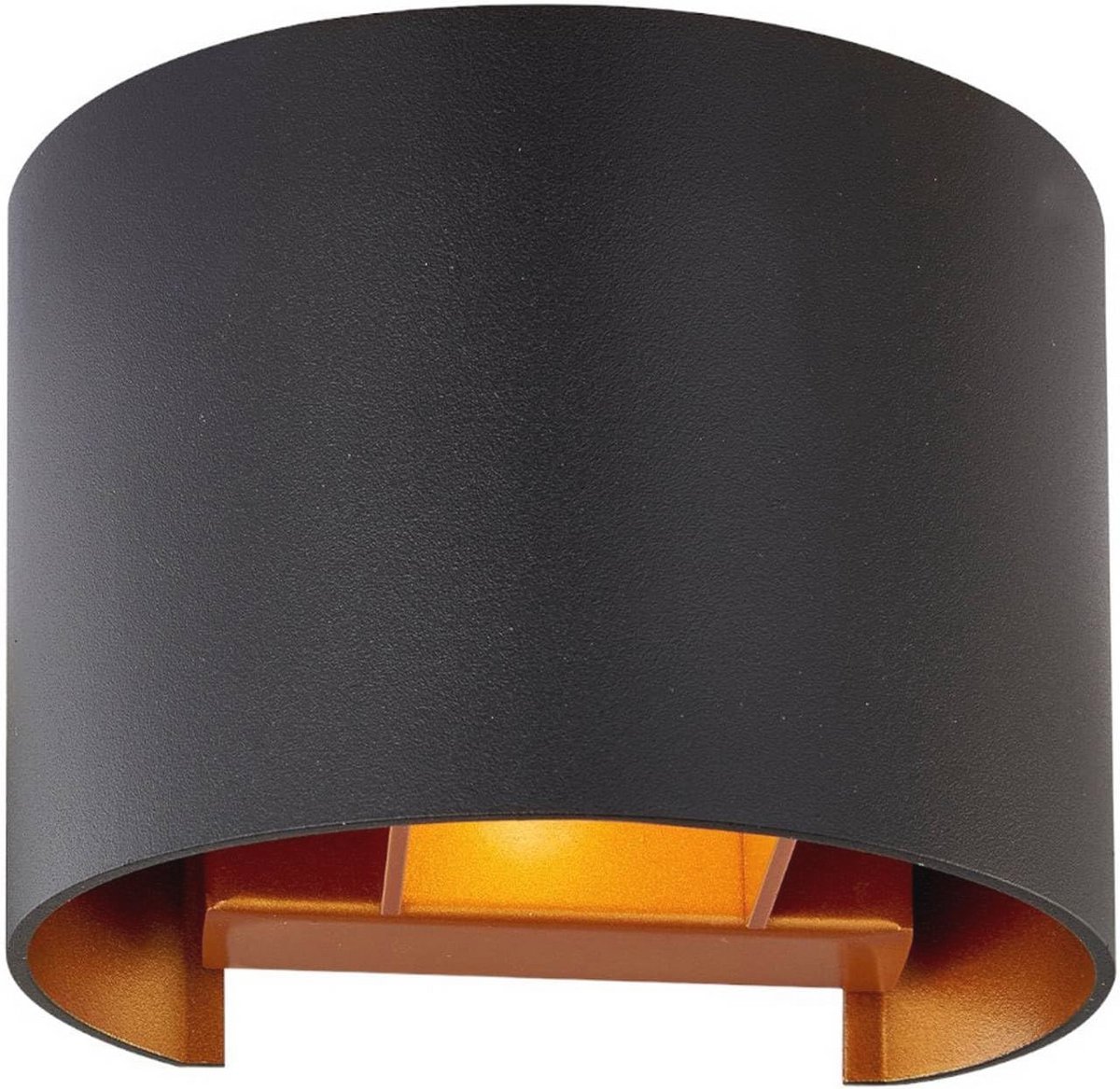 Moderne zwarte wandlamp van aluminium voor woon- en eetkamer