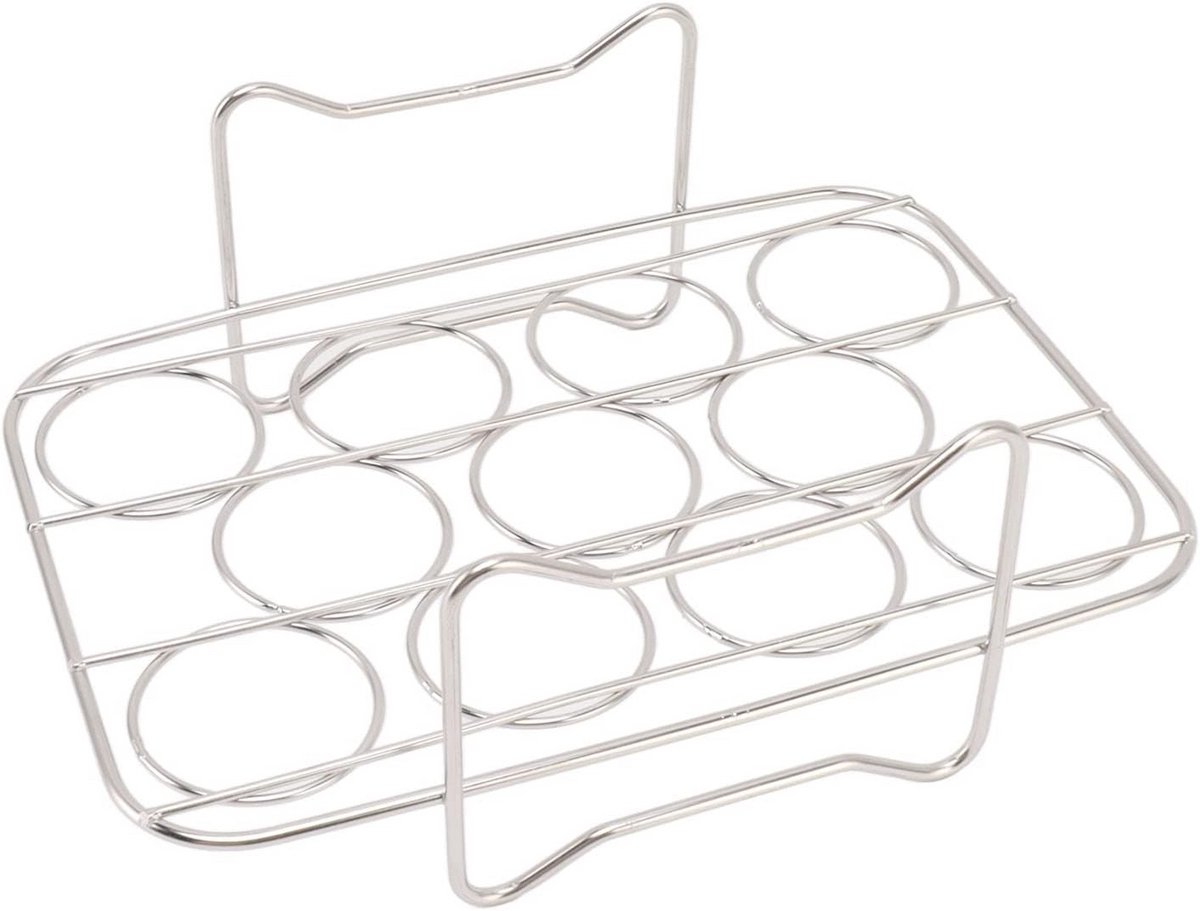 Multifunctioneel Eierstoomrek van Roestvrij Staal voor Snel Koken van Eieren