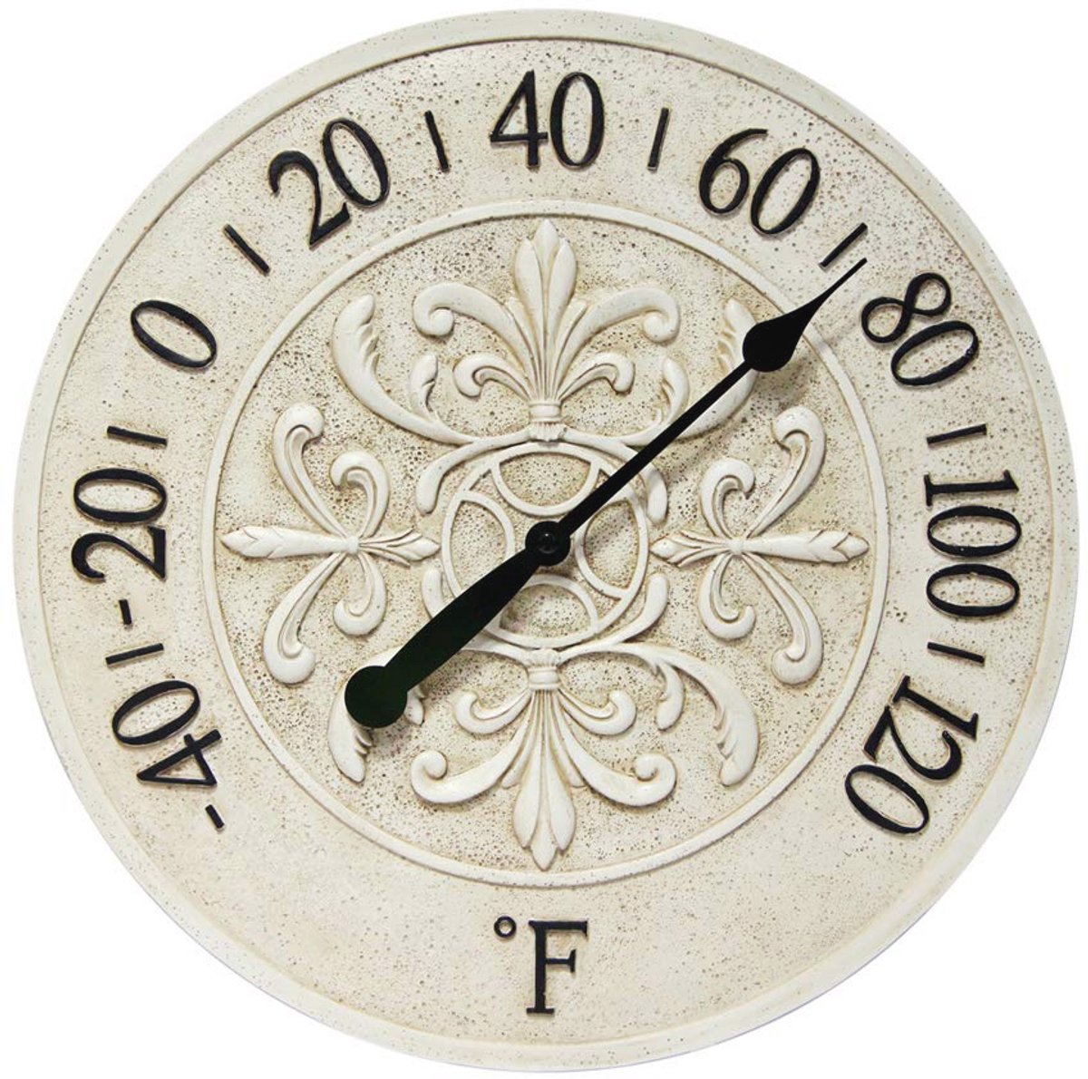 Decoratieve buitenthermometer 38 cm voor buitengebruik, garage, terras en tuin