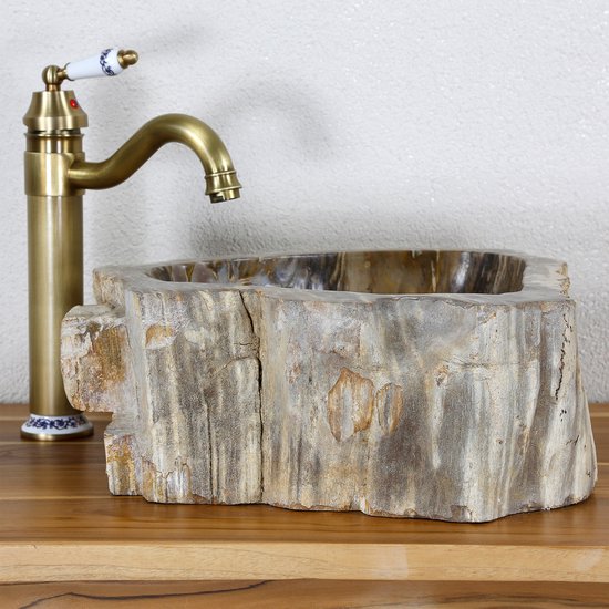 Lavabo Felia en marbre noir