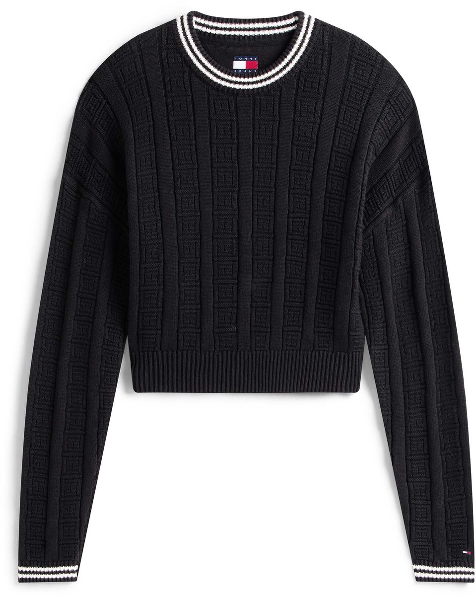 Tommy Jeans Trui Tjw Boxy Flag Cable - Fashion Wear - Vrouwen