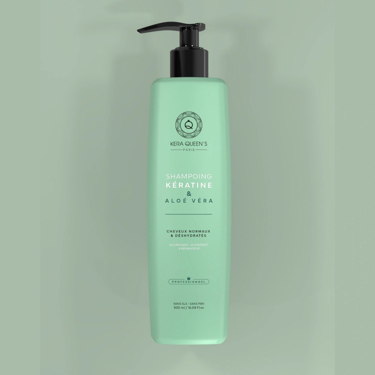 Kera Queens | professionele Shampoo met Keratin & Aloe Vera - voor normaal haar - 500ml - Vegan