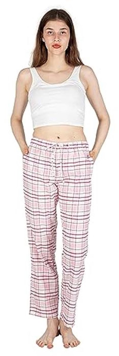 Dames Flanel Pyjama/Lounge Bottoms - 100% Katoen, Super Zacht, Met Zakken, XS-XL