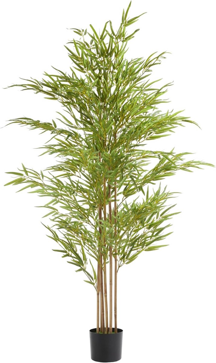 Kunst bamboeboom 180cm - Realistische bladeren en takken - Nepplant voor binnen en kantoor