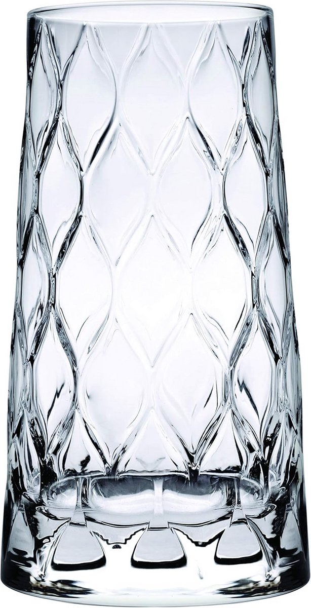 Leafy set van 6 long drink glazen van 45,5 cl in een dynamisch design
