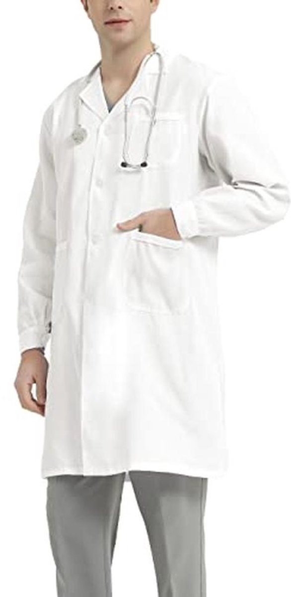 Heren Laboratoriumjas Wit voor Cosplay en Laboratoria