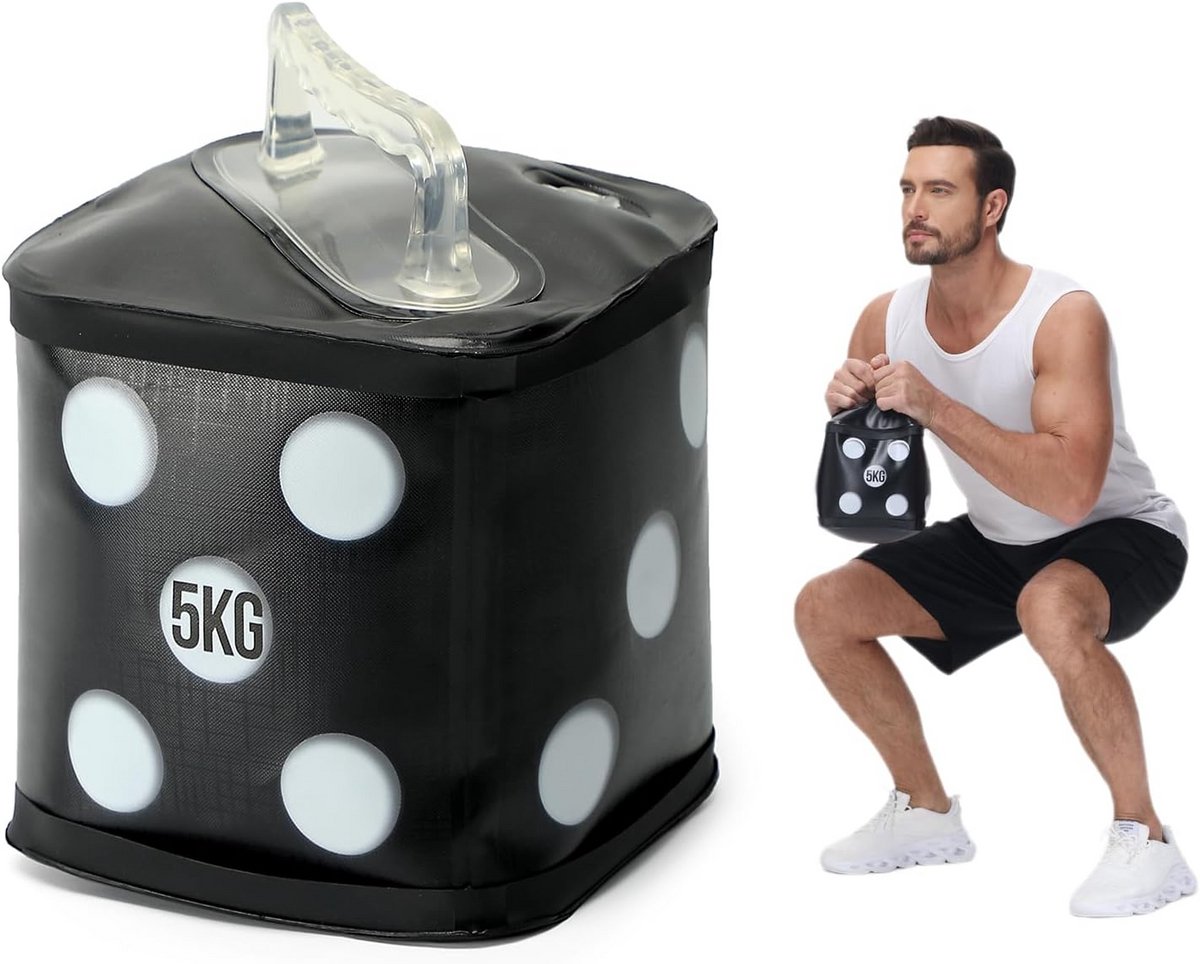 Draagbare Watergevulde Halters voor Krachttraining - Opvouwbare en Verstelbare Halters 3,5 - 7 kg