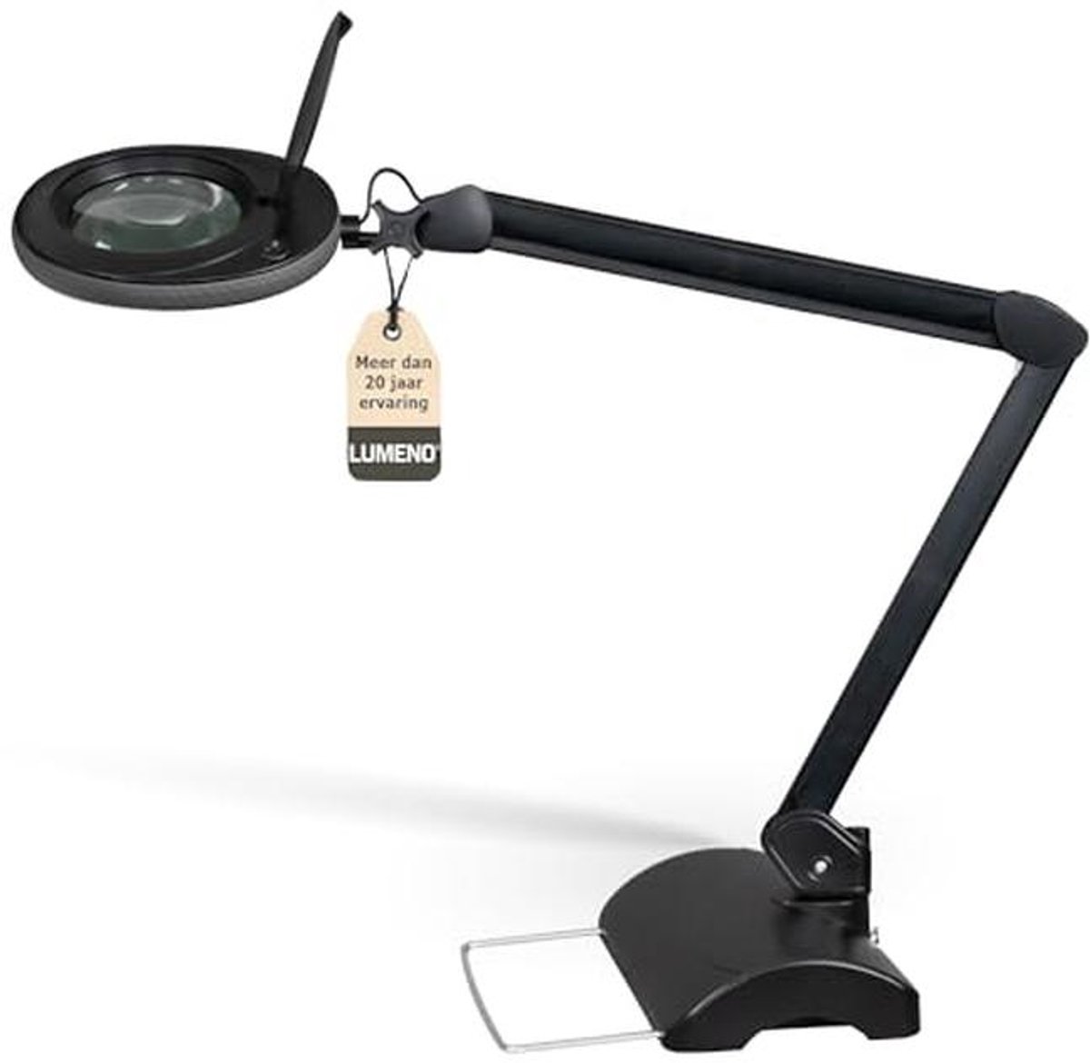 LED Vergrotende Lamp met Tripod en 127 mm Glazen Lens - Verlichting voor Cosmetica en Hobby