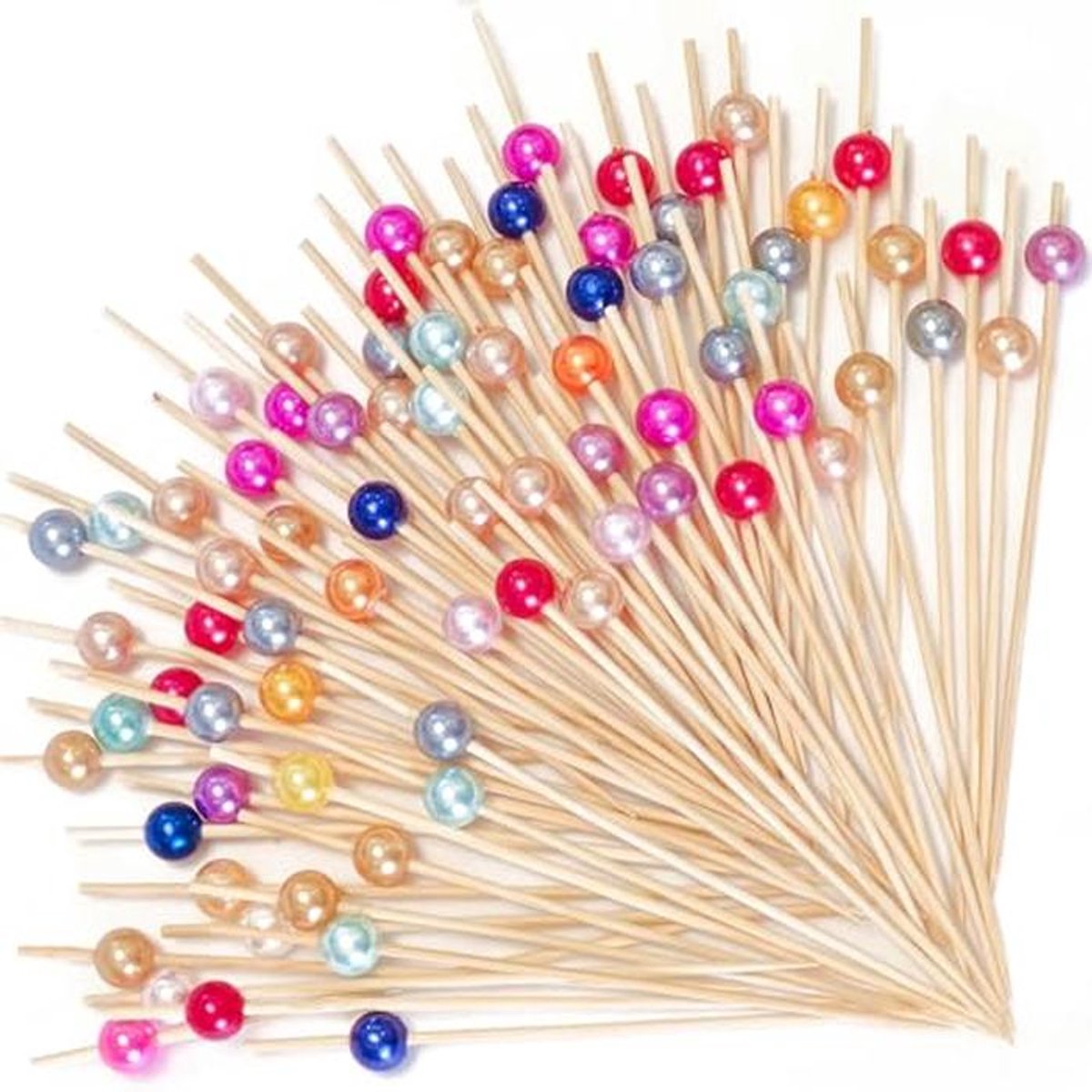 Cocktailspiesen 200 stuks - Multicolor Parel