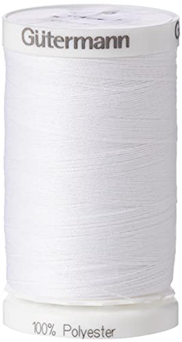 Polyester Naaigaren 500 m - Wit voor Machine- en Handnaaien