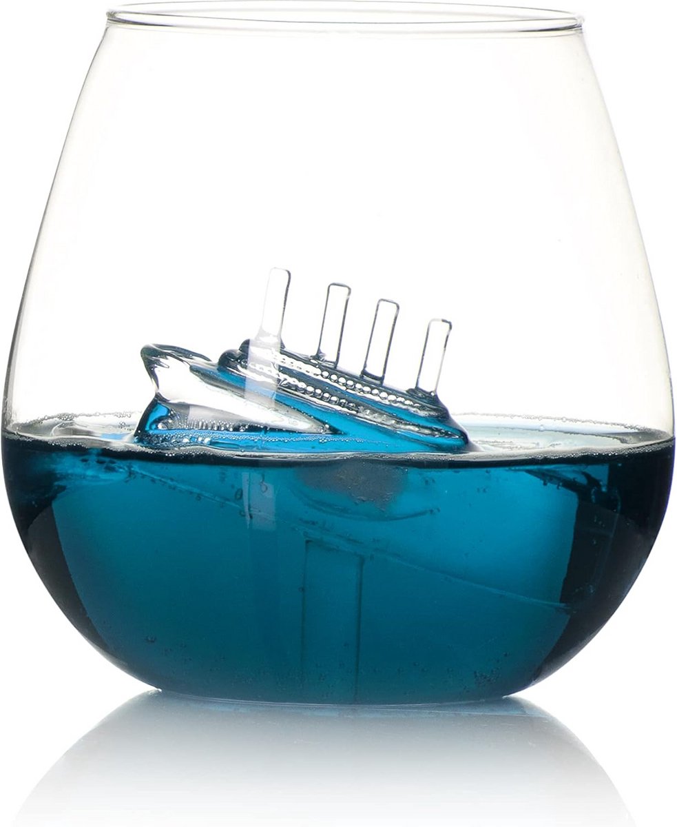 Schip in een glas - IJsberg Drinkbeker voor een Unieke Drinkervaring