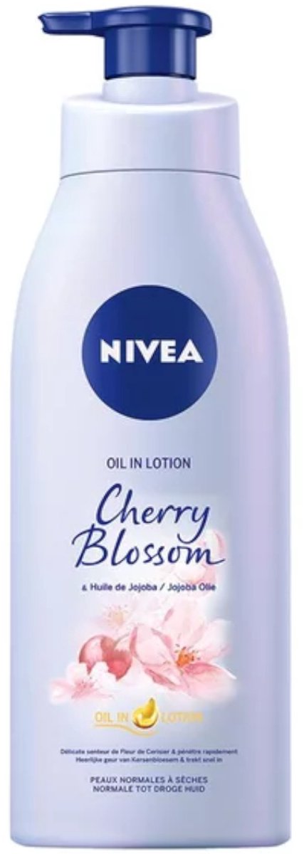 Nivea Bodylotion – Cherry Blossom & Jojoba met Pompje 400 ml