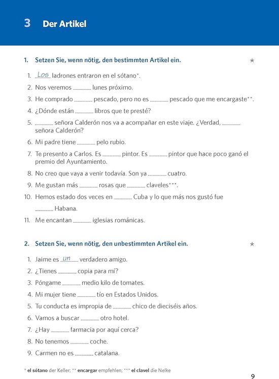 Spaans Grammatica Oefeningen A1 tot B1 | bol