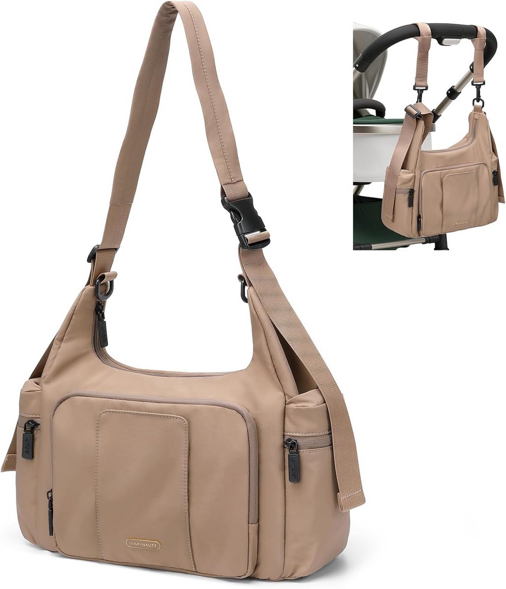 Grote Luiertas Tote & Shopper - 14L Capaciteit - Ideaal als Crossbody Ziekenhuistas voor Moeders