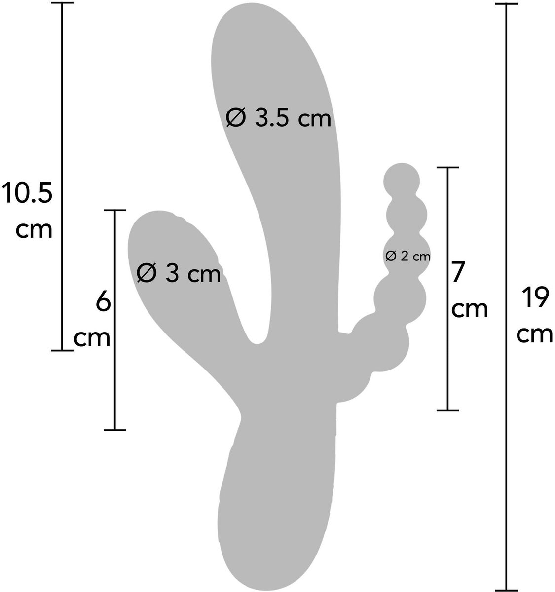 Triple Love Vibrator