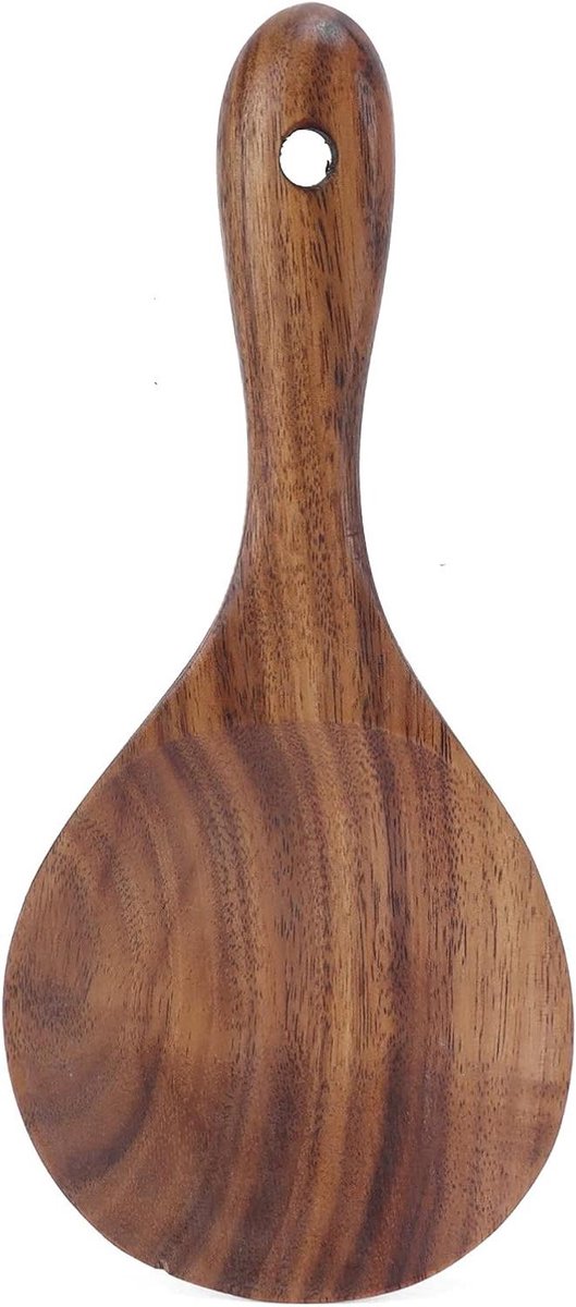 Houten rijstlepel voor koken, serveerlepel voor keukengerei - houten kookgerei spatel