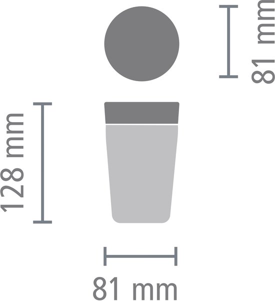 Brabantia Make & Take Thermosbeker - Koffiebeker To Go - 200 ml - Soft Beige