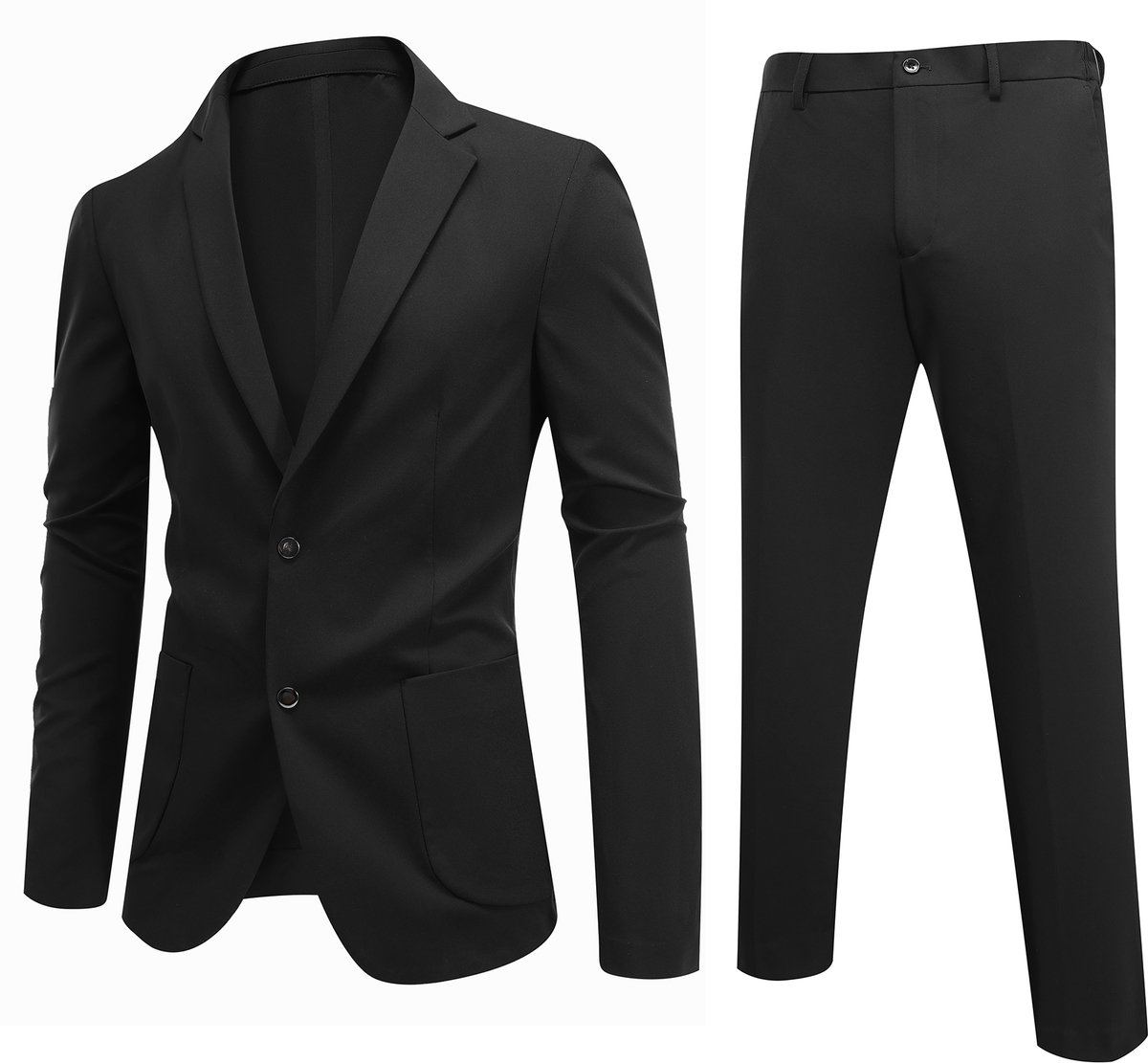 ALLTHEMEN Herenpak - Zakelijk - Anti-Kreuk en Ademend - XL
