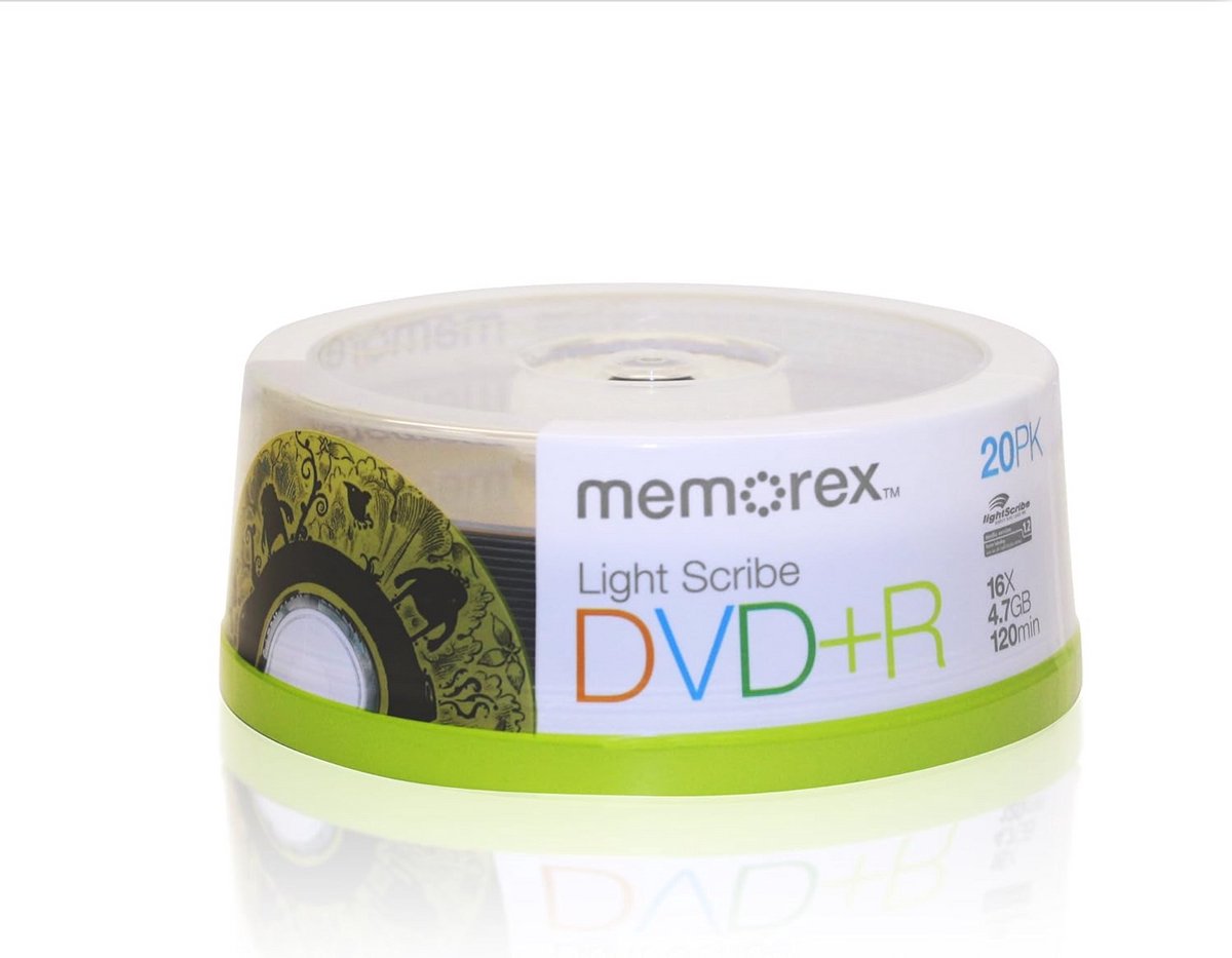 DVD+R LightScribe 20-Pack voor betrouwbare gegevensopslag