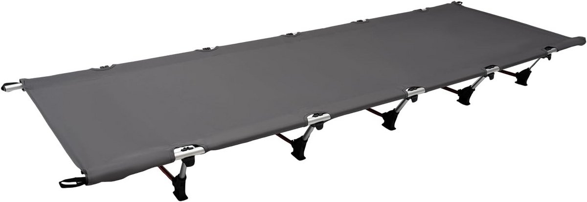Draagbaar veldbed - extra breed - inklapbaar - voor tuin, outdoor, wandelen, vissen, kamperen - 190 x 70 x 17 cm