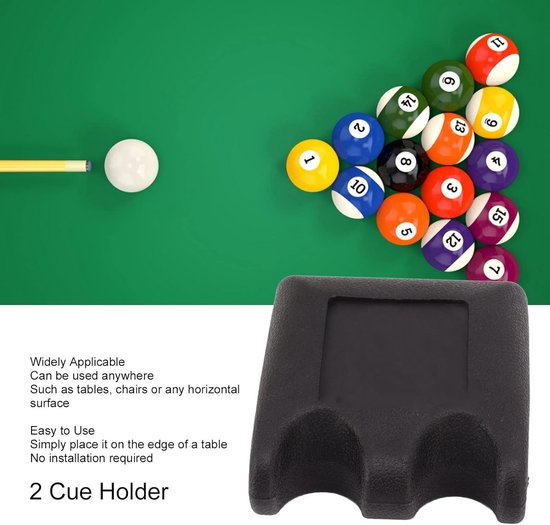 Billiard Keu Steun voor 2 Keuen - Stabiele Antislip Houder voor Tafelrand — afbeelding 3