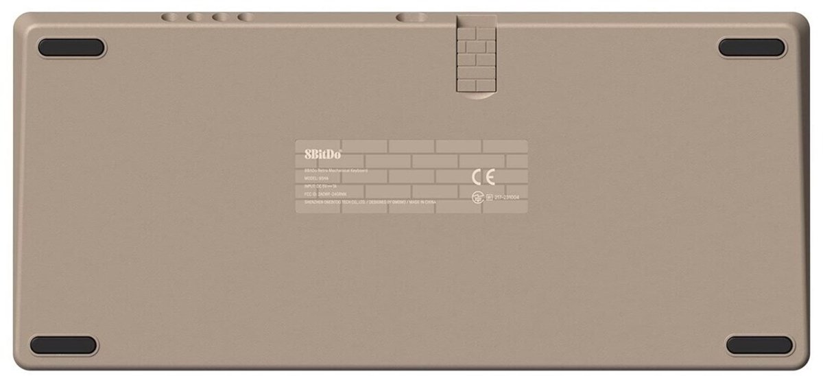 8Bitdo C64 Edition toetsenbord Gamen USB + RF Wireless + Bluetooth QWERTY Brits Engels Grijs thumbnail 5
