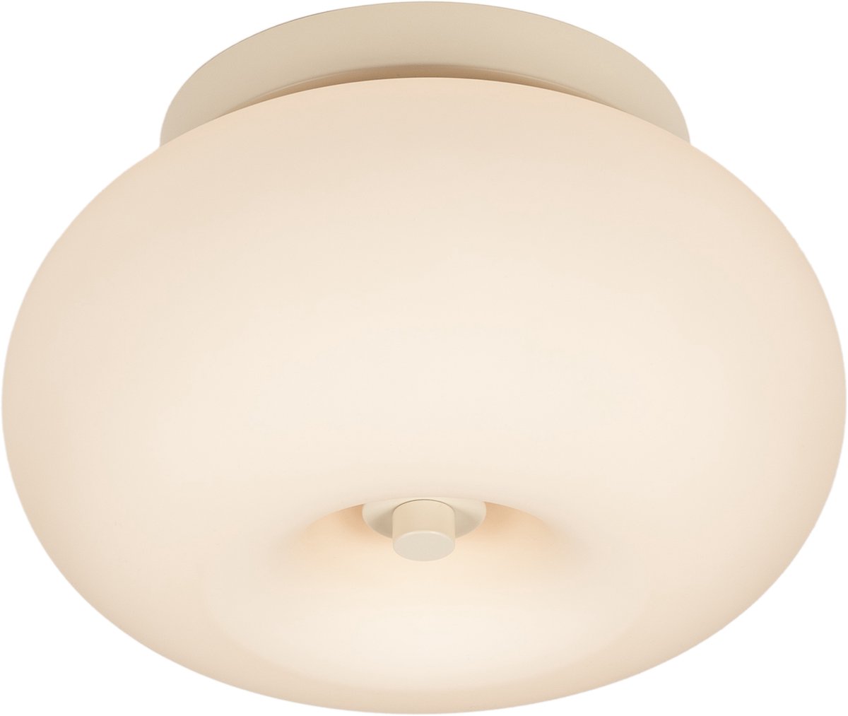 Lumidora Plafondlamp 75545 - Plafonniere - TULBAND - 2 Lichts - E27 - Beige - Glas - Badkamerlamp - ⌀ 28 cm