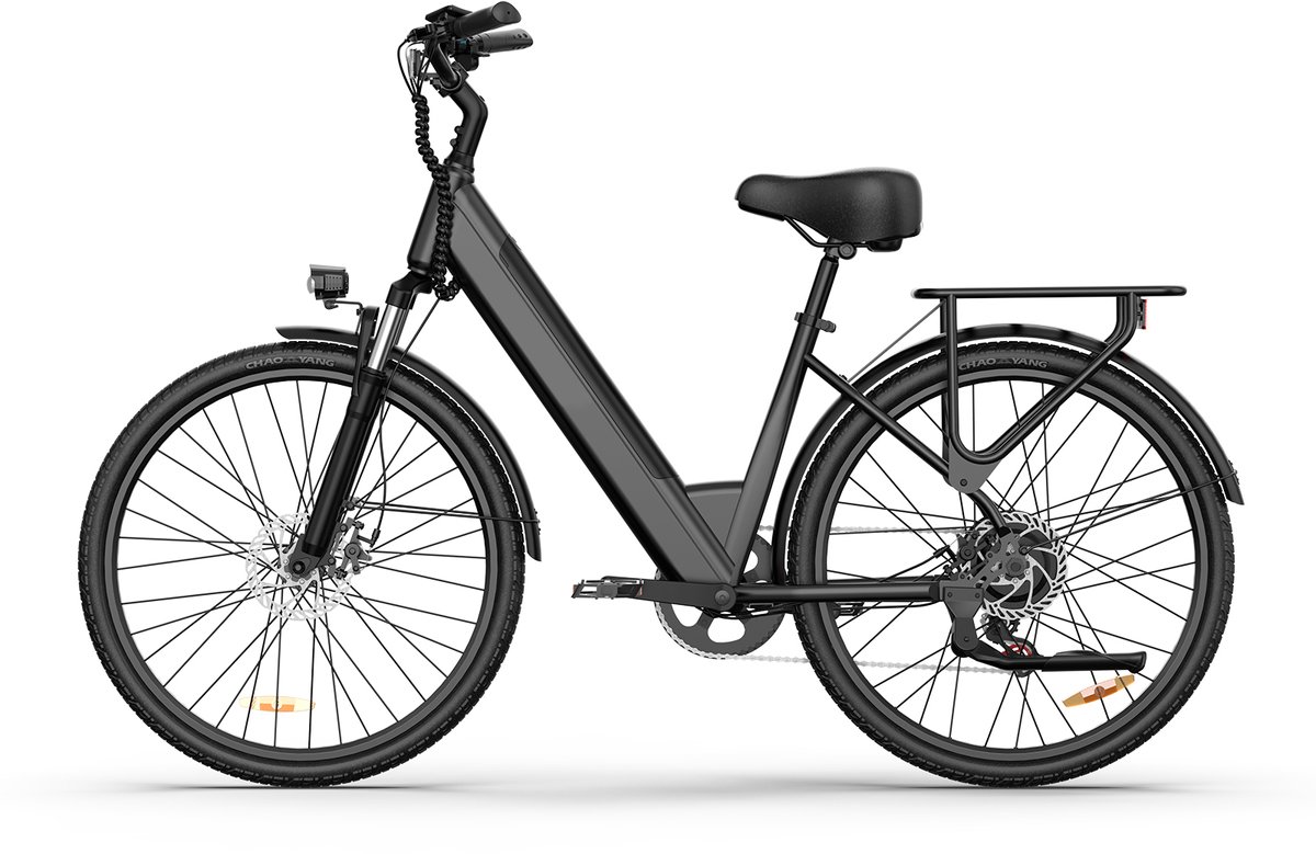 Elektrische fiets - Actieradius 80km - Verwijderbare batterij 36V13Ah - Motor 250W - Shimano 7 versnellingen - 26 Inch City Commuter EBike - Zwart