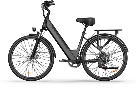 Elektrische fiets - Actieradius 80km - Verwijderbare batterij 36V13Ah - Motor 250W - Shimano 7 versnellingen - 26 Inch City Commuter EBike - Zwart