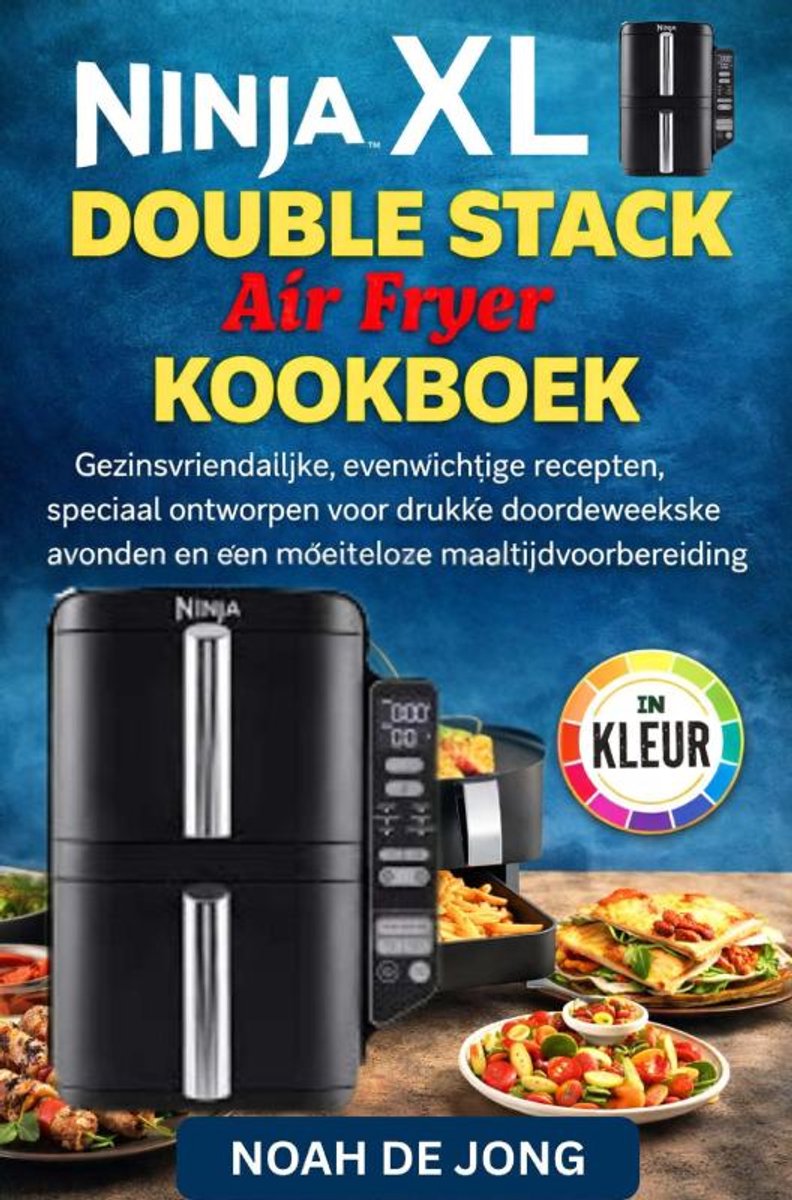 Omslag van Ninja Double Stack Air Fryer kookboek
