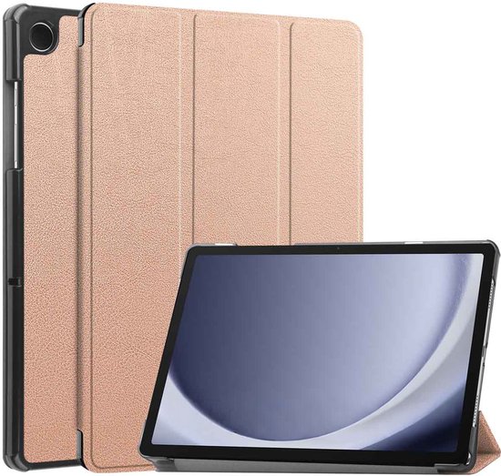 imoshion Tablet Hoes - Geschikt voor Samsung Galaxy Tab A9 Plus - Trifold Bookcase - Rosé goud