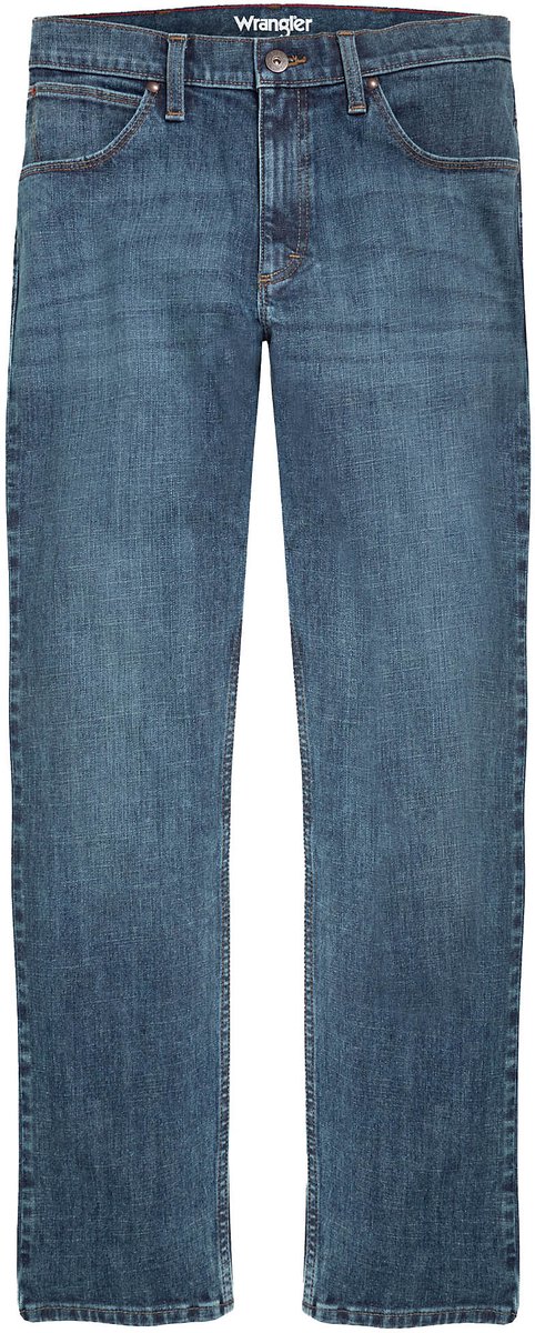 WRANGLER STRAIGHT AUTHENTIC REGULAR HEREN Blauw